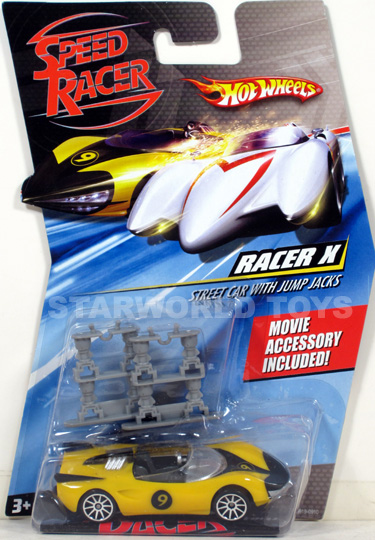 Hot Wheels Speed Racer 1 64 Racer x Street Car with Jump Jacks Movie